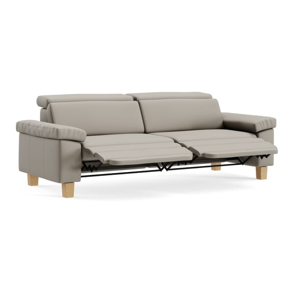 Viviana Klassisch 3-Sitzer Grau