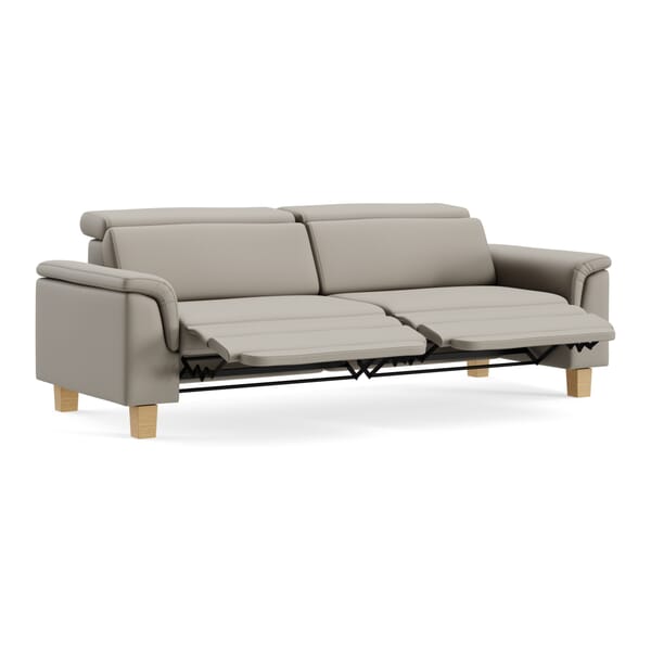 Viviana Klassisch 3-Sitzer Grau