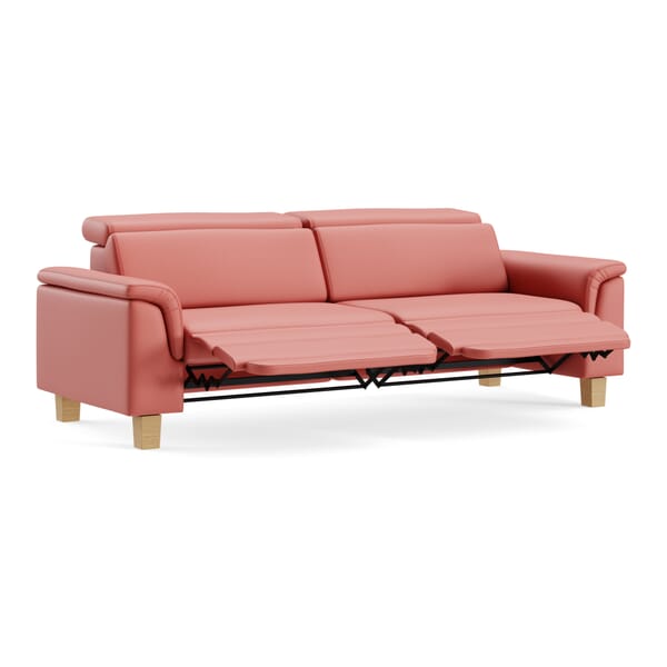 Viviana Klassisch 3-Sitzer Rot